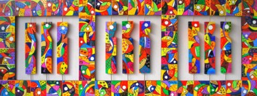 Peinture intitulée "La joie de chaume a…" par Patrick Chaneac, Œuvre d'art originale, Acrylique