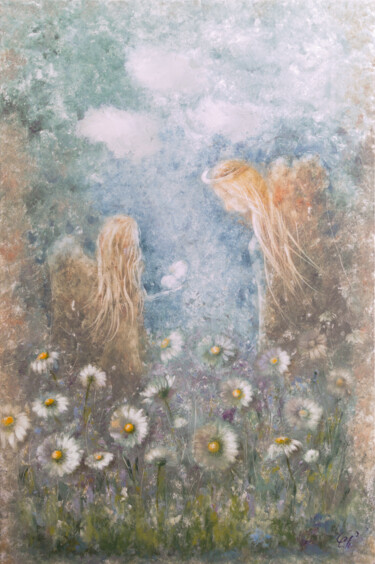 Tenderness 绘画 标题为“Tenderness” 由Svetlana Petruša, 原创艺术品, 油 安装在木板上