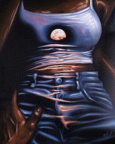 Passion. I want to drown in you 绘画 标题为“Passion. I want to…” 由Anna Shabalova, 原创艺术品, 油 安装在木板上