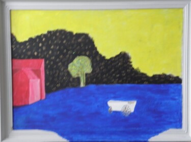 Peinture intitulée "les temps incertain…" par Roger Ernest Jankow, Œuvre d'art originale, Acrylique Monté sur Châssis en bois