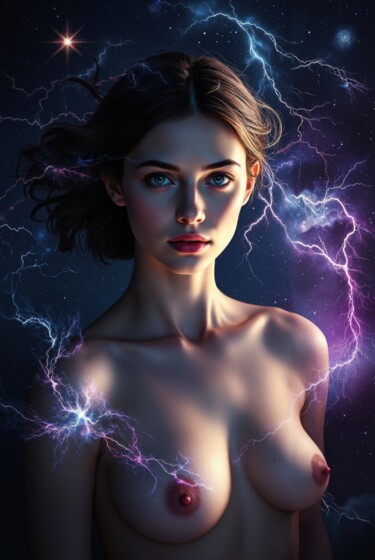 数字艺术 标题为“Galactic Enchantment” 由Dreamydeer, 原创艺术品, 数字油画