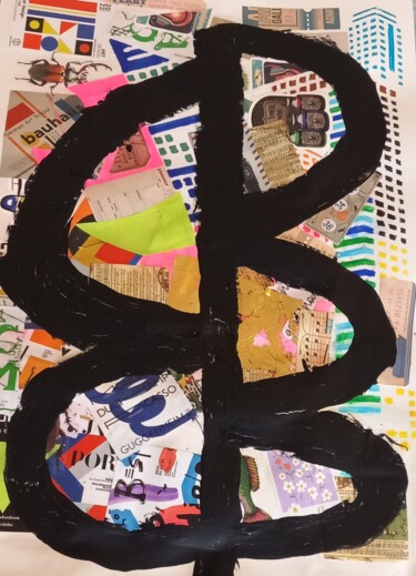 Collages titled "Ommen" by Ronnie Kolner, Original Artwork, Collages
