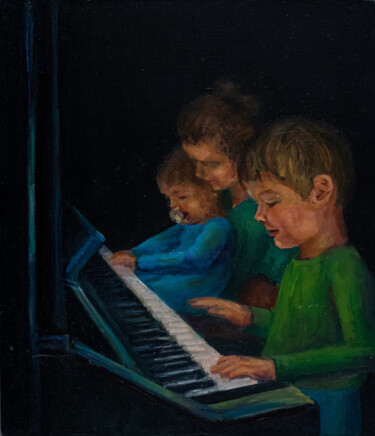 "Arpeggios" başlıklı Tablo Caroline Cook tarafından, Orijinal sanat, Petrol Diğer sert panel üzerine monte edilmiş