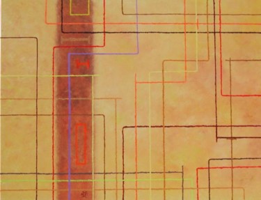 Peinture intitulée "Chassés croisés" par Anne Garnier, Œuvre d'art originale