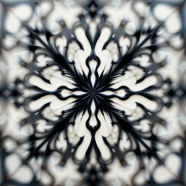 Digital Arts titled "Blurred pictures on…" by Chakkrit Bilabdullar, Original Artwork, Digital Painting Mounted on Wood Stret…