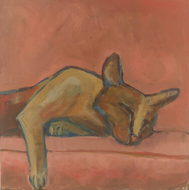 Pintura intitulada "Sleepy" por Ekaterina De Gryse, Obras de arte originais, Óleo