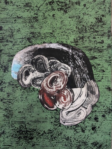 Collages titled "Morceaux choisis 02…" by Dé Chapelet, Original Artwork, Acrylic