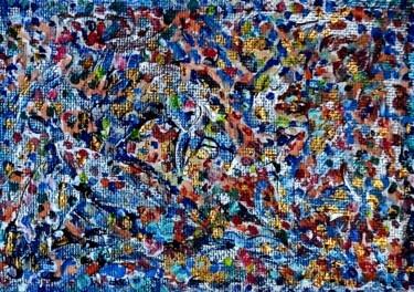 Pittura intitolato "Abstracted nature -…" da Milto Sideris, Opera d'arte originale, Acrilico