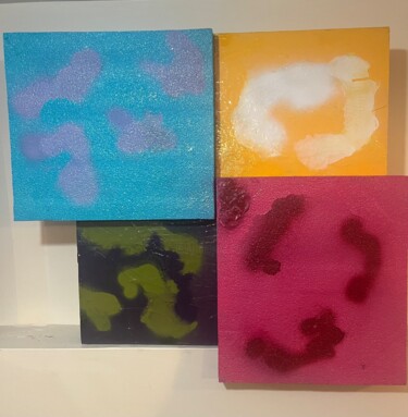 Sculpture titled "Tâchons" by Norbert Oppenheim, Original Artwork, Spray paint