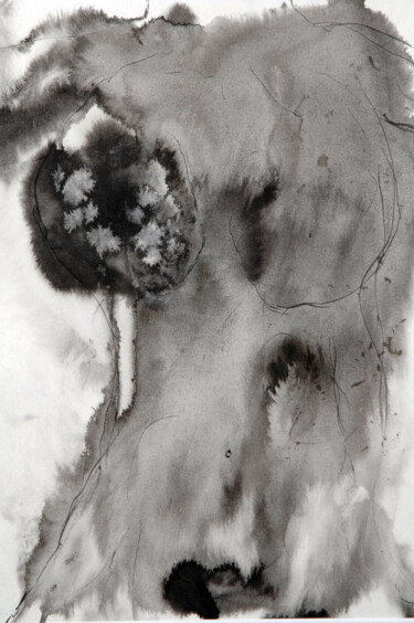 绘画 标题为“Encre 40” 由Catherine Hélie, 原创艺术品, 墨