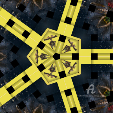 Photography titled "Pentagon" by Davide Poggio, Original Artwork, Digital Photography Mounted on Other rigid panel