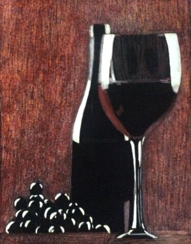 绘画 标题为“Night Still Life 2” 由Martin Ashkhatoev, 原创艺术品, 丙烯