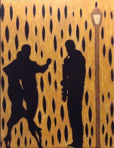 Schilderij getiteld "Tango" door Martin Ashkhatoev, Origineel Kunstwerk, Acryl
