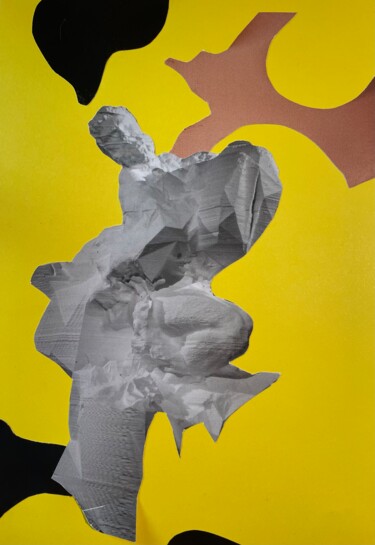 Collages titled "collage 25" by Charles Dusaussoy, Original Artwork, Collages Mounted on Plexiglass