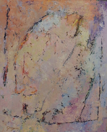Peinture intitulée "azur" par Bernard Goasguen, Œuvre d'art originale, Huile