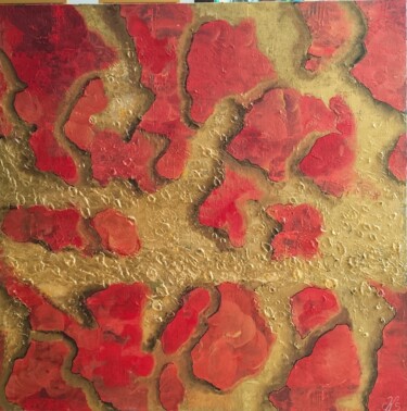 Painting titled "Schräg" by Wolfgang Schrei, Original Artwork, Acrylic Mounted on Wood Stretcher frame