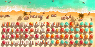 Digital Arts titled "Ocean bliss" by By Renzo, Original Artwork, AI generated image