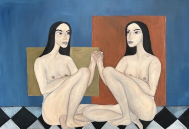 제목이 "Reunion with myself"인 미술작품 Ivanna Demianiuk (DANAVI)로, 원작, 기름 나무 들것 프레임에 장착됨
