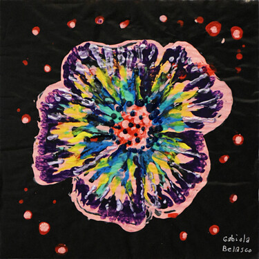 "Flowers 024" başlıklı Tablo Pedro Gabiola Belasco tarafından, Orijinal sanat, Akrilik