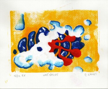 印花与版画 标题为“Une Vague 12/12” 由Gregory Evans, 原创艺术品, 蒙纳