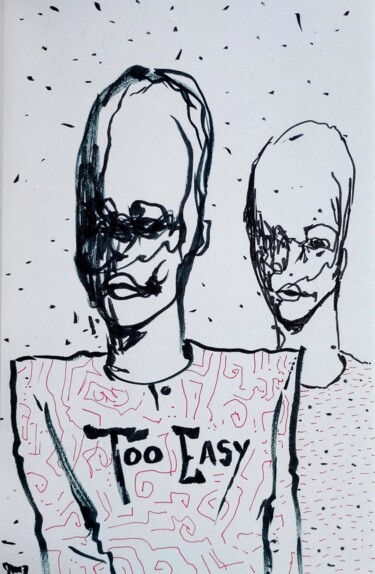 "You want everything…" başlıklı Resim Milto Sideris tarafından, Orijinal sanat, Mürekkep