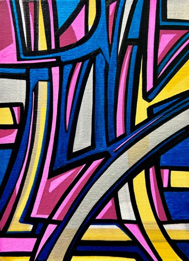 Pittura intitolato "Joyful balance in t…" da Florence Laffont, Opera d'arte originale, Acrilico Montato su Telaio per barell…