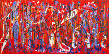 数字艺术 标题为“Red-Blue-Yellow and…” 由Master Phago, 原创艺术品, 丙烯 安装在artwork_cat.上