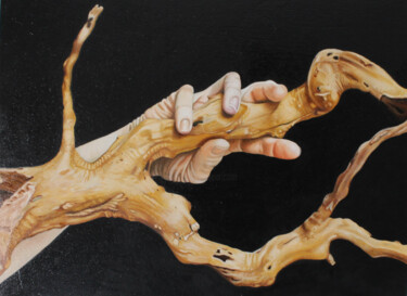 「Hold On #2」というタイトルの絵画 Flávia Leitãoによって, オリジナルのアートワーク, オイル