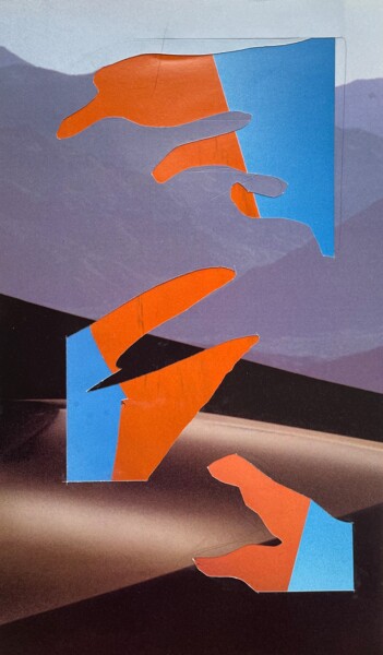 Collages titled "collage 72" by Charles Dusaussoy, Original Artwork, Collages Mounted on Aluminium