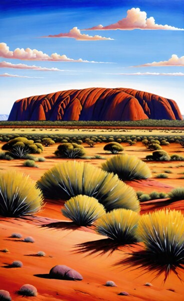 Peinture intitulée "Echoes of the Desert" par Steve Woodward, Œuvre d'art originale, Acrylique
