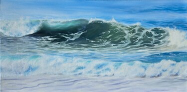 Peinture intitulée "Le calme agité" par Hanna Meunier, Œuvre d'art originale, Huile Monté sur Châssis en bois
