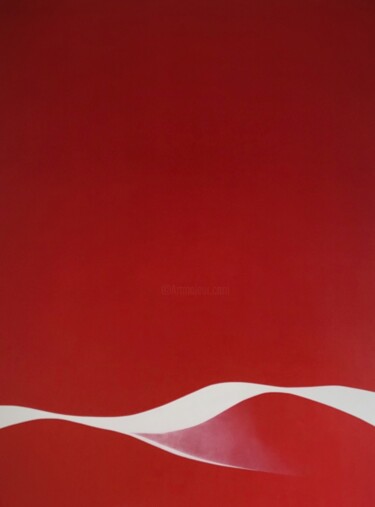 Red Response 2 Abstract Art Schilderij getiteld "Red Response 2 Abst…" door Veronika Obushikhina, Origineel Kunstwerk, Acryl
