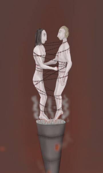 Codependency Digital Arts titled "Codependency" by Andrey Elenev, Original Artwork, Digital Painting
