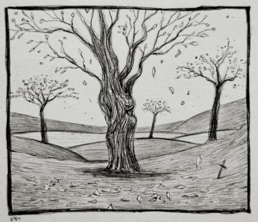 "Illustrations for n…" başlıklı Resim Milto Sideris tarafından, Orijinal sanat, Tükenmez kalem