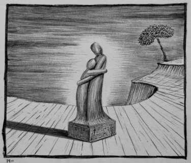 "Illustrations for n…" başlıklı Resim Milto Sideris tarafından, Orijinal sanat, Tükenmez kalem