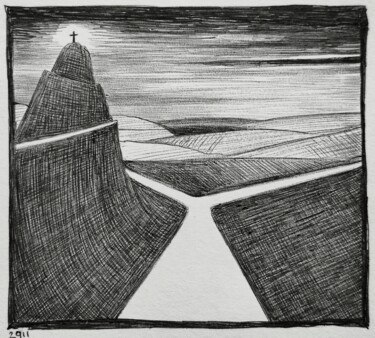 Zeichnungen mit dem Titel "Illustrations for n…" von Milto Sideris, Original-Kunstwerk, Kugelschreiber
