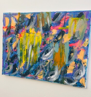 Peinture intitulée "Prairie" par Tsia Tskhovrebashvili, Œuvre d'art originale, Acrylique