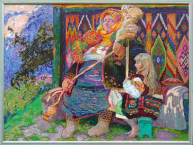 "The yarn of life" başlıklı Tablo Gunchenko tarafından, Orijinal sanat, Petrol Ahşap Sedye çerçevesi üzerine monte edilmiş