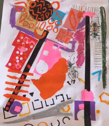 Collages getiteld "Salem" door Ronnie Kolner, Origineel Kunstwerk, Collages