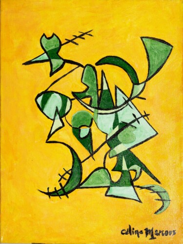 Peinture intitulée "Mystère" par Céline Marcoux, Œuvre d'art originale, Acrylique Monté sur Châssis en bois