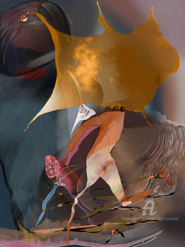 Peinture intitulée "MARATON" par Jolanta Lebert-Szwakopf, Œuvre d'art originale, Peinture numérique