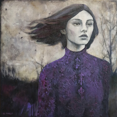 Malarstwo zatytułowany „Noc listopadowa” autorstwa Ewa Kędziorek (Marias), Oryginalna praca, Akryl