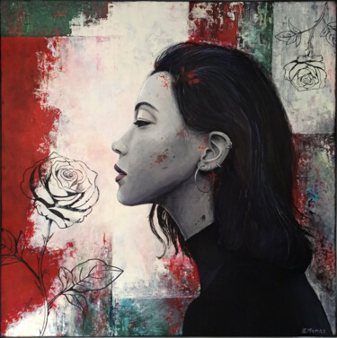 Malarstwo zatytułowany „Nieśmiertelna” autorstwa Ewa Kędziorek (Marias), Oryginalna praca, Akryl