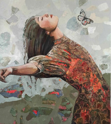 Malarstwo zatytułowany „Motyl” autorstwa Ewa Kędziorek (Marias), Oryginalna praca, Akryl