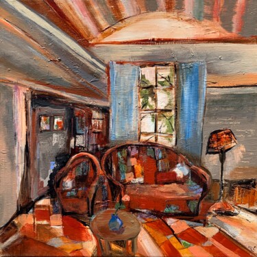Malerei mit dem Titel "Libre de lire 2" von Christelle Veron Cherbonnier, Original-Kunstwerk, Acryl Auf Keilrahmen aus Holz…