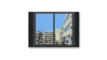 绘画 标题为“春趣” 由Dikun Sun, 原创艺术品, 油 安装在artwork_cat.上