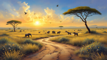 Painting titled "I HAVE NEVER BEEN T…" by Ocy-Say, Original Artwork, Digital Painting