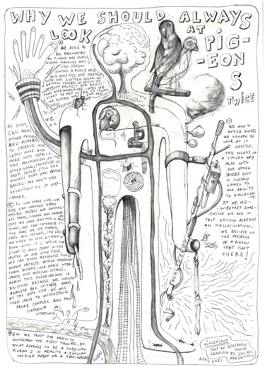 Dibujo titulada "Why we should alway…" por Julien Fargetton, Obra de arte original, Grafito