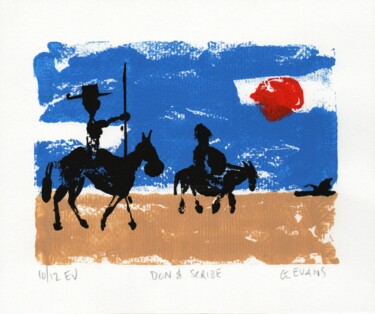 印花与版画 标题为“DON AND SCRIBE 10/12” 由Gregory Evans, 原创艺术品, 蒙纳
