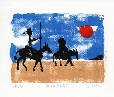 印花与版画 标题为“DON AND SCRIBE 4/12” 由Gregory Evans, 原创艺术品, 蒙纳